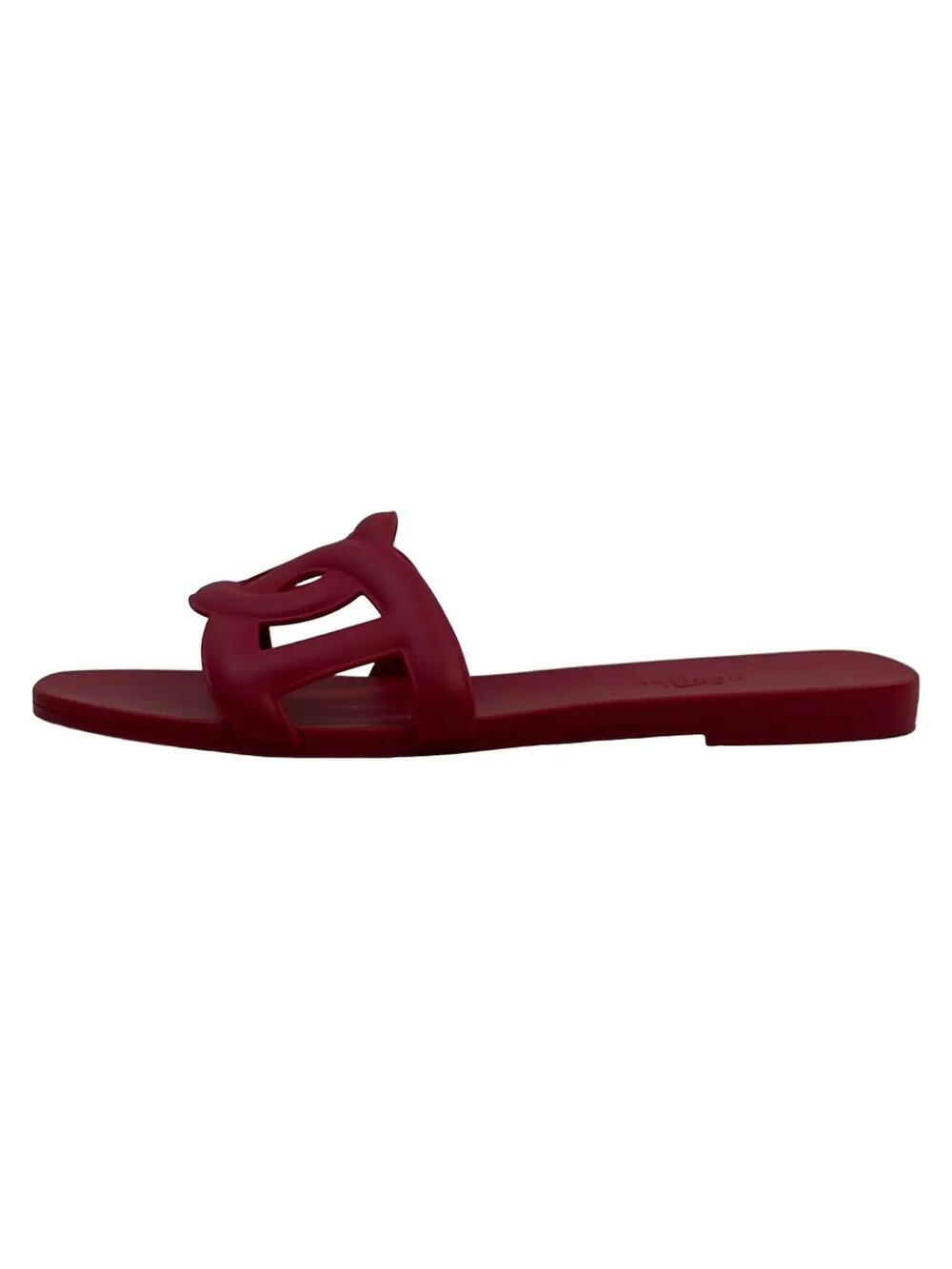 Hermes Aloha Bordeaux Rubber Women's #343590H50B